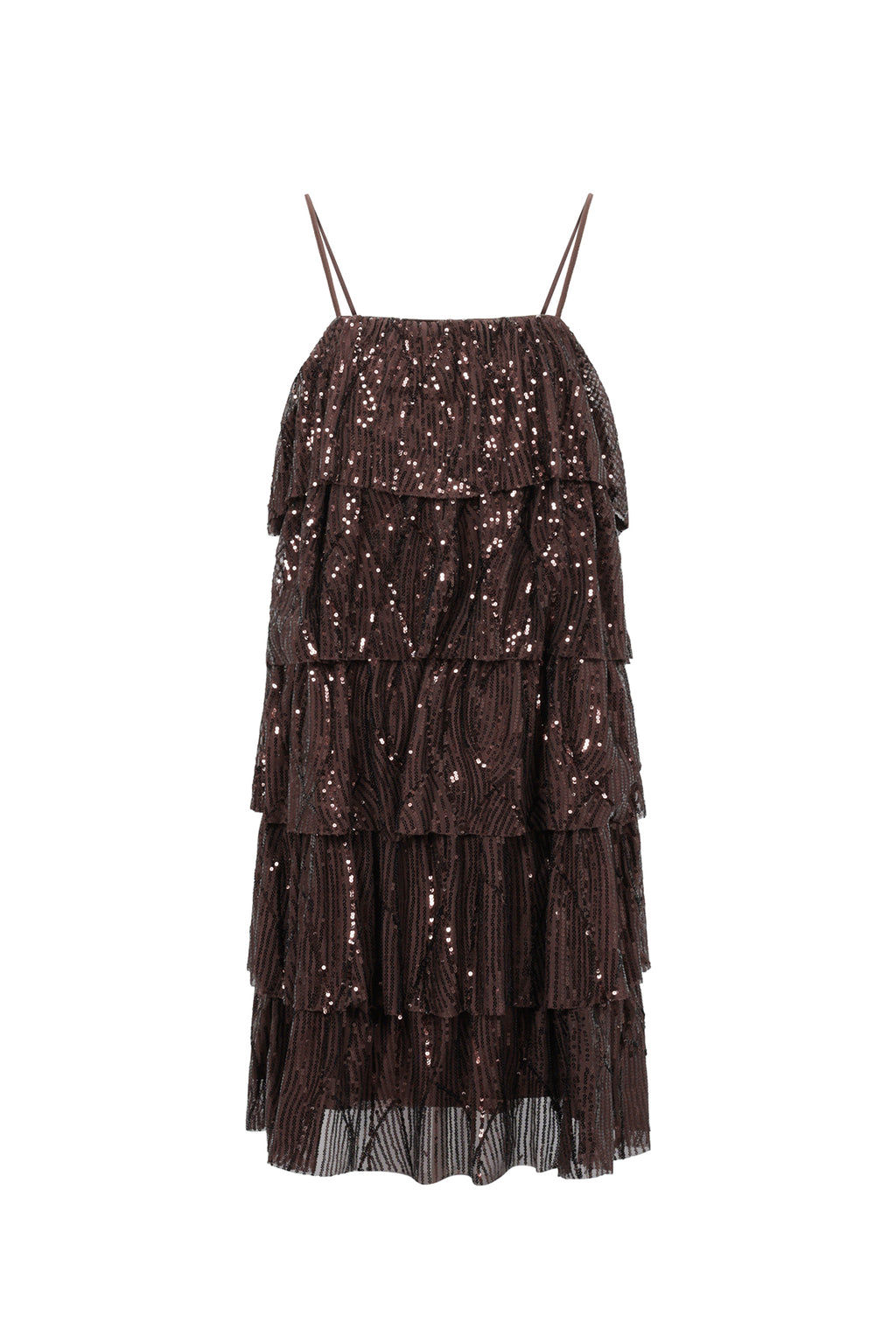 Geweven Polyestervezel Vrouwen Mini Jurk Elegante Pailletten