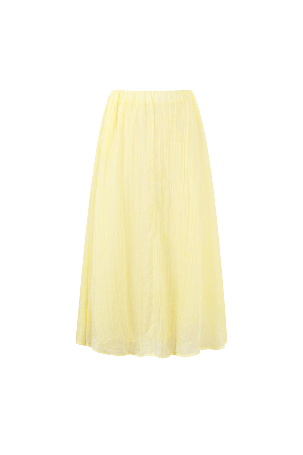 Geweven Polyestervezel Vrouwen Maxi Rok Casual Solide Kleur