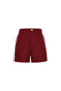 Geweven Polyestervezel Vrouwen Shorts Elegant Ruit Herfst/Winter