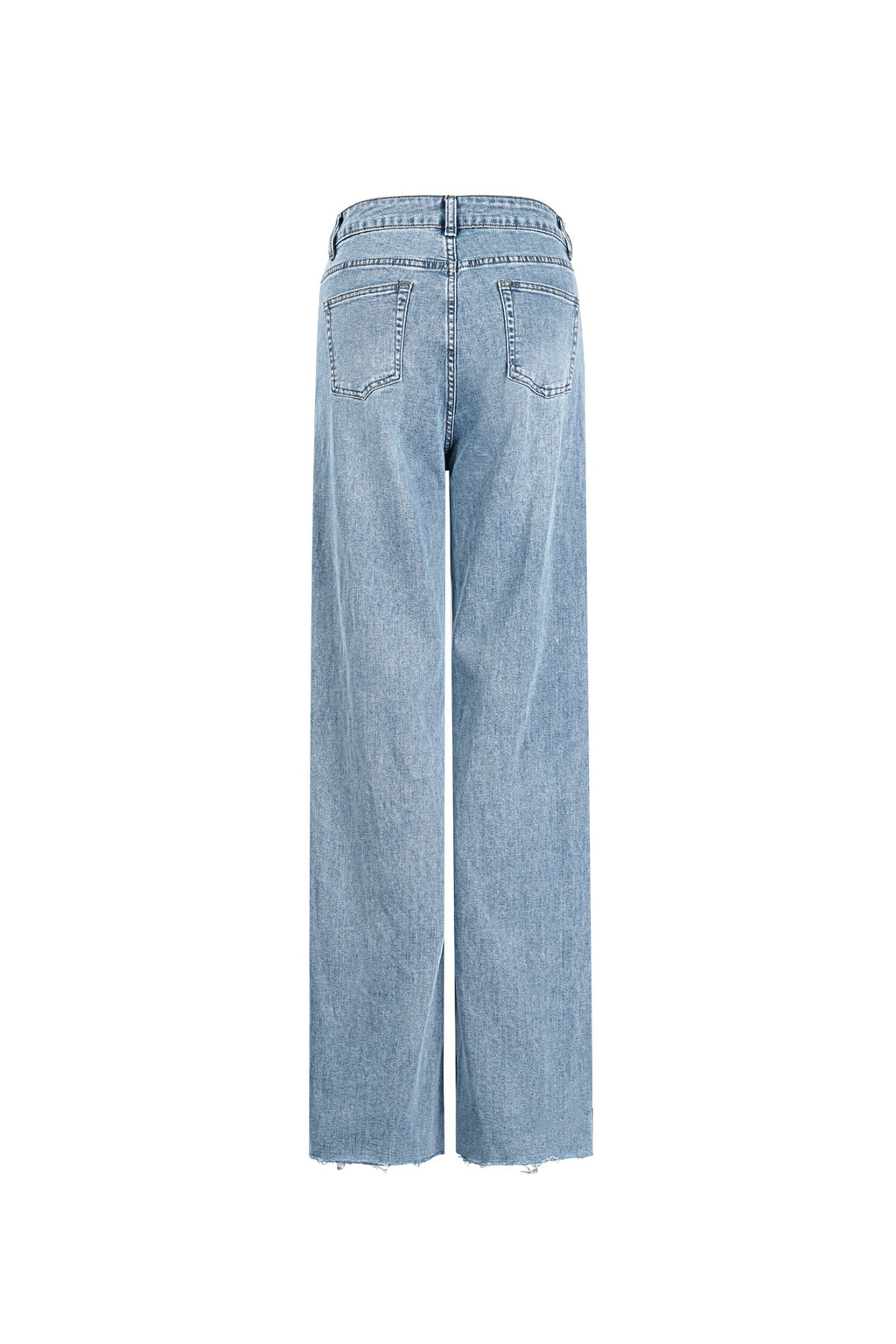 Cotton Woven Vrouwen Rechte Broek Casual Solid Color