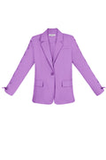 Polyester Vrouwen Jas Set Met Veters Op Mouw