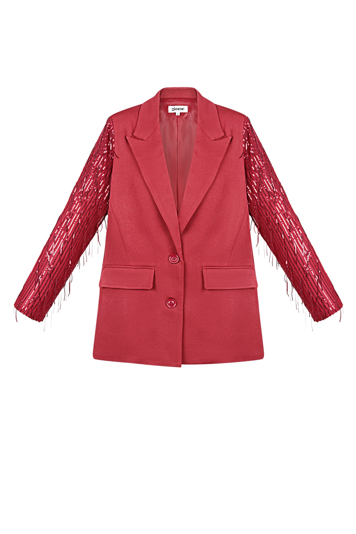 Polyester Vrouwen Jas Met Fransjes Mouw Ontwerp