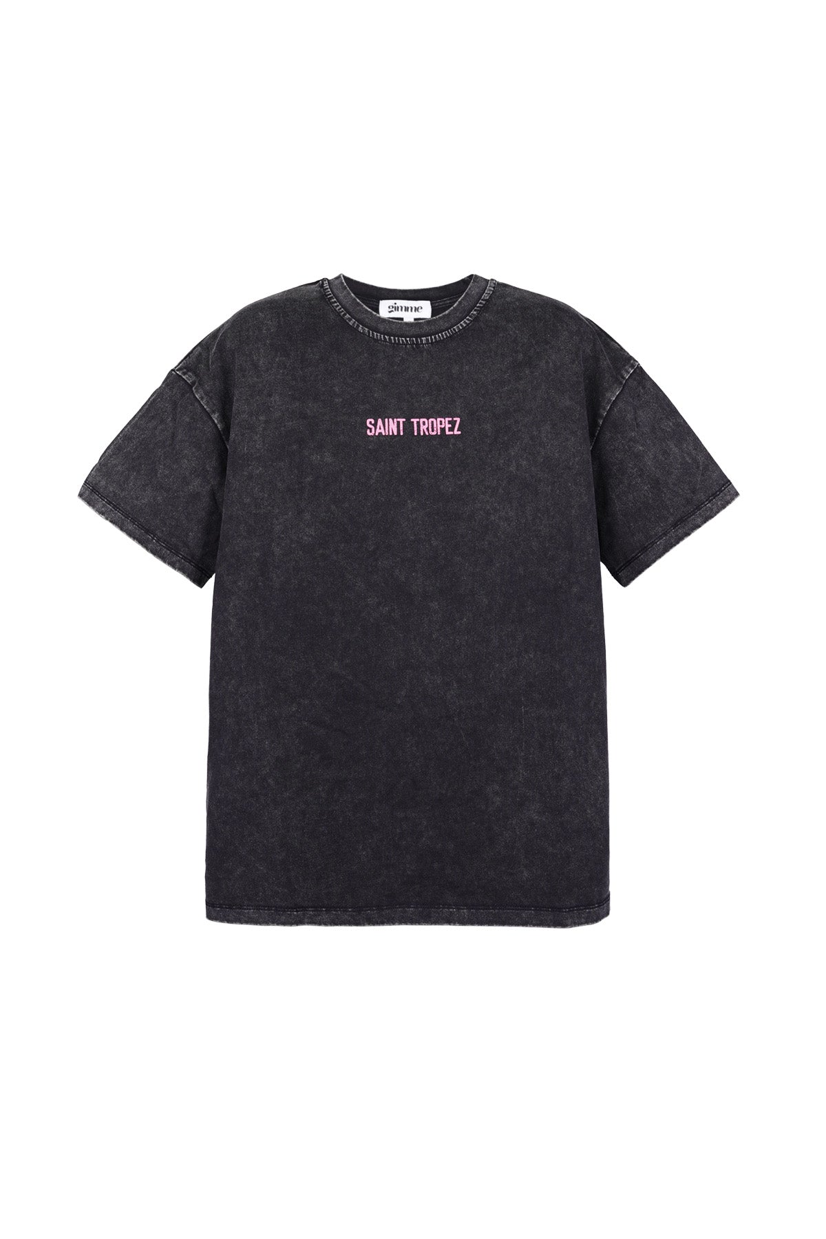Cotton Vrouwen T-shirt Oversized Saint Tropez Print