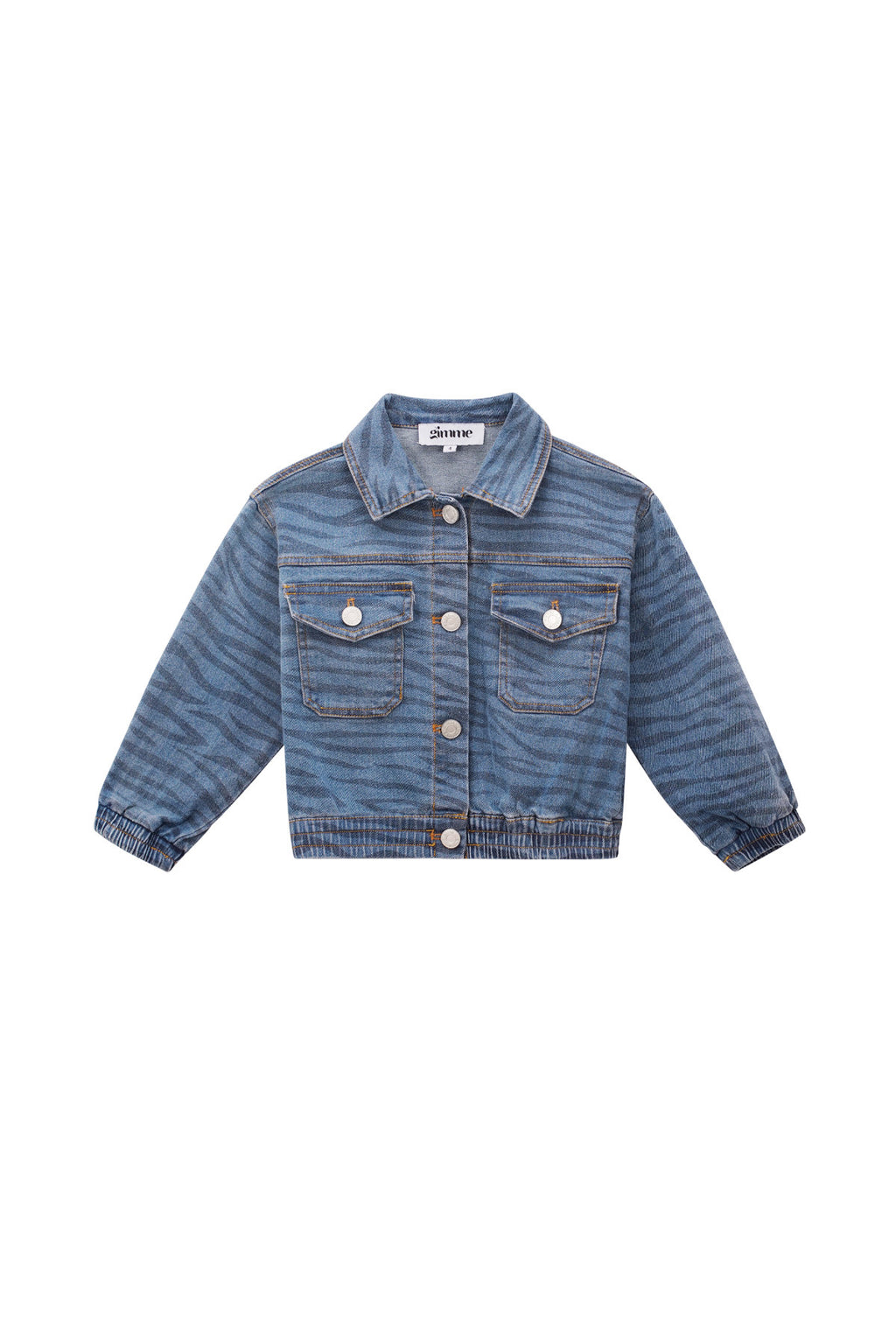 Katoenen Kinderen Jeansjack Klassieke Gestreepte Ontwerp