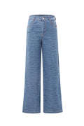 Cotton Woven Vrouwen Rechte Jeans Medium Indigo Casual
