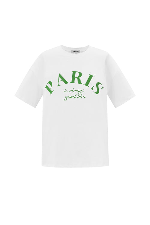 Cotton Vrouwen T-shirt Casual Letters