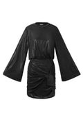 Geweven Polyestervezel Vrouwen Mini Jurk Elegante Sluiting