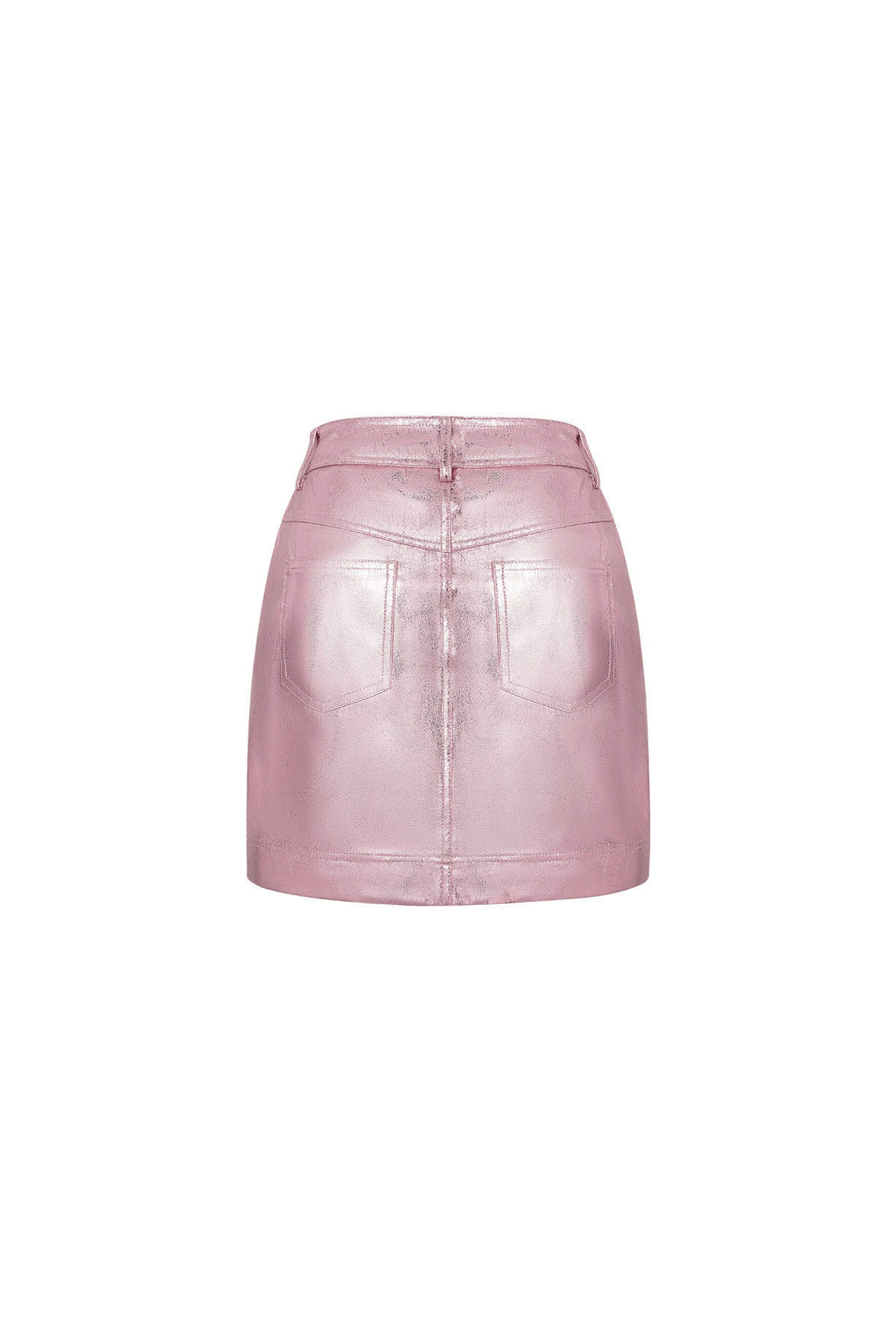PU Minirok Sexy Solide Kleur Lente/Zomer