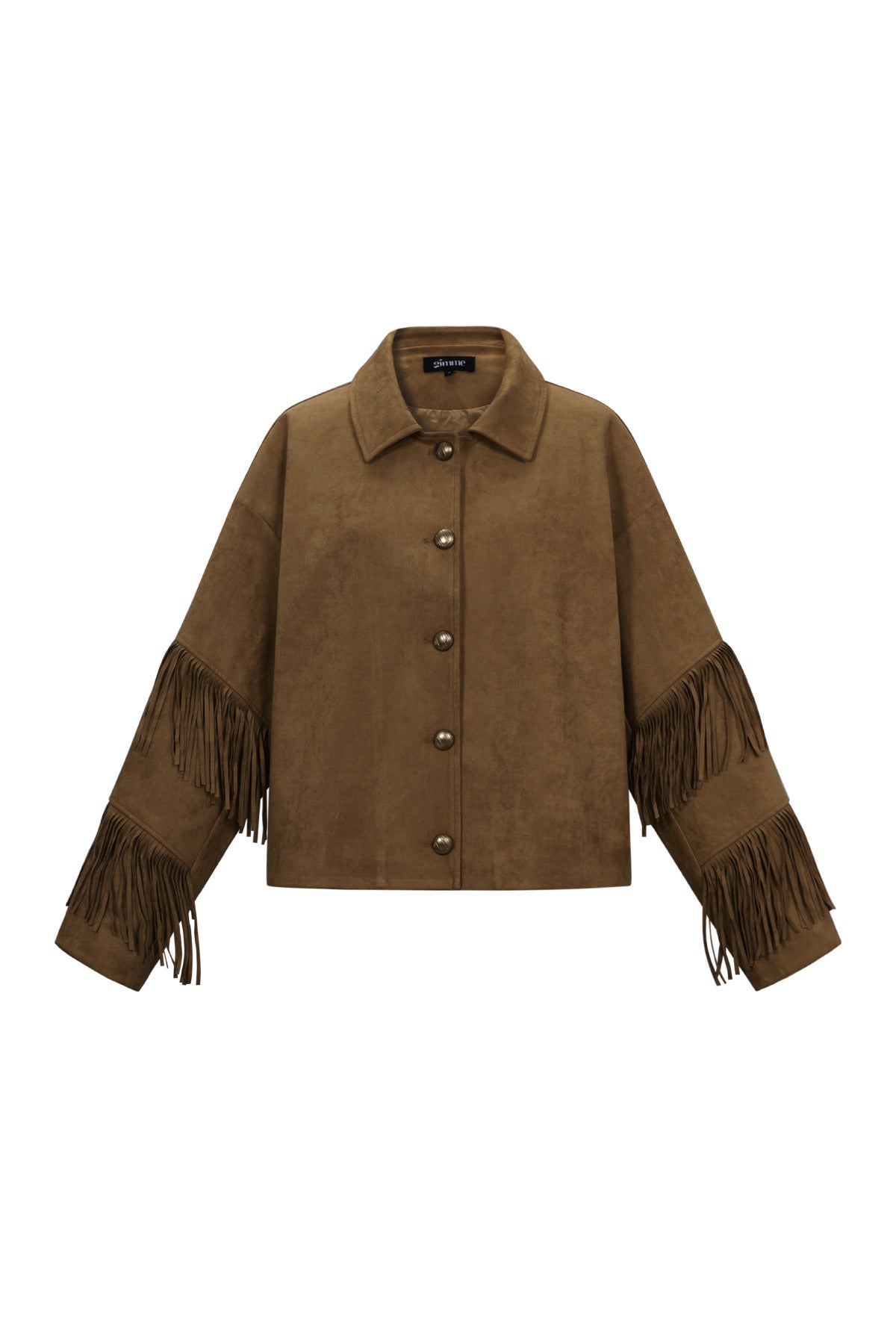 Geweven Polyestervezel Vrouwen Blouse Casual Solide Kleur Herfst/Winter Fransen Detail
