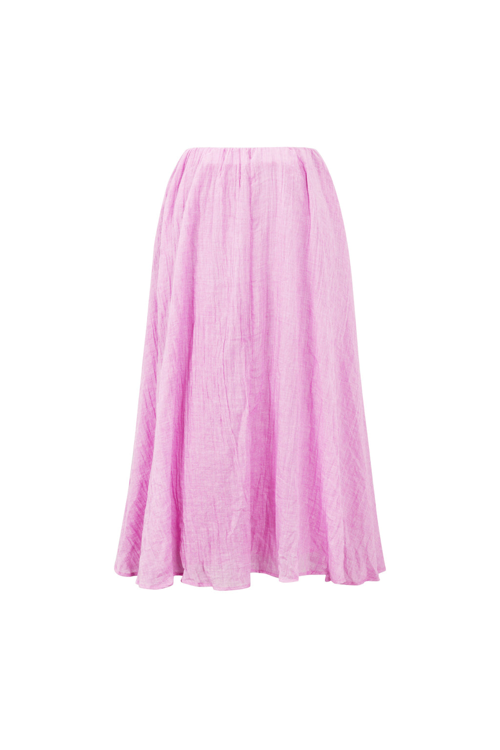 Geweven Polyestervezel Vrouwen Maxi Rok Casual Solide Kleur