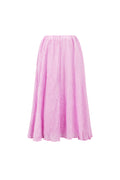 Geweven Polyestervezel Vrouwen Maxi Rok Casual Solide Kleur