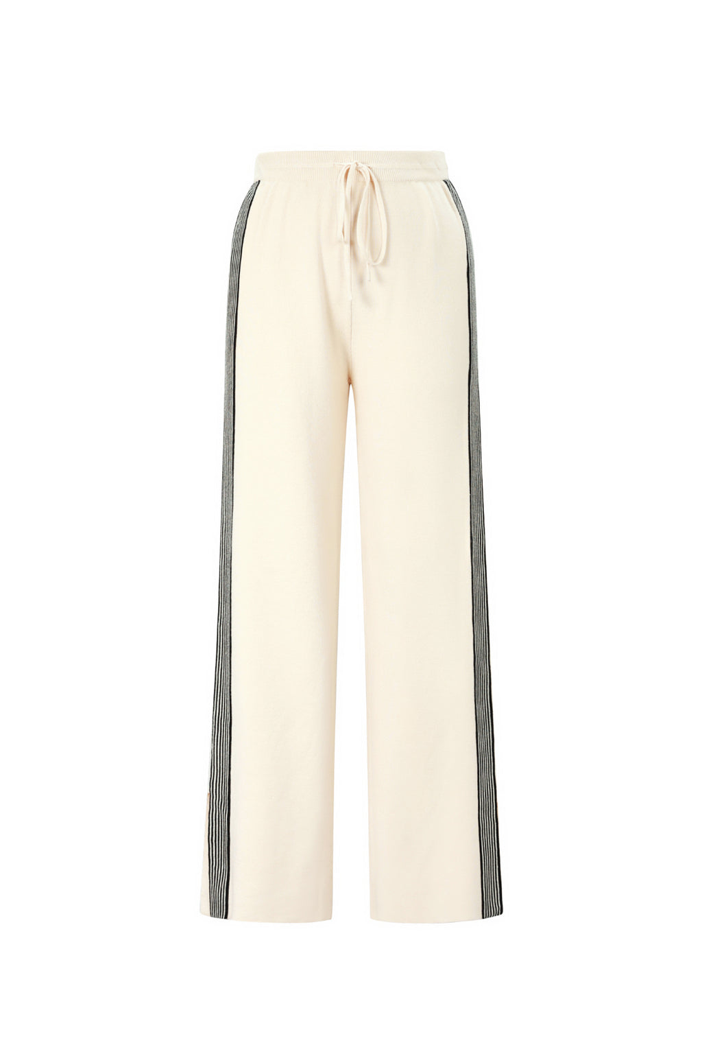gebreide broek met strepen