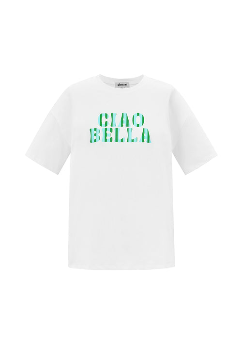 Cotton Vrouwen T-shirt Casual Letters