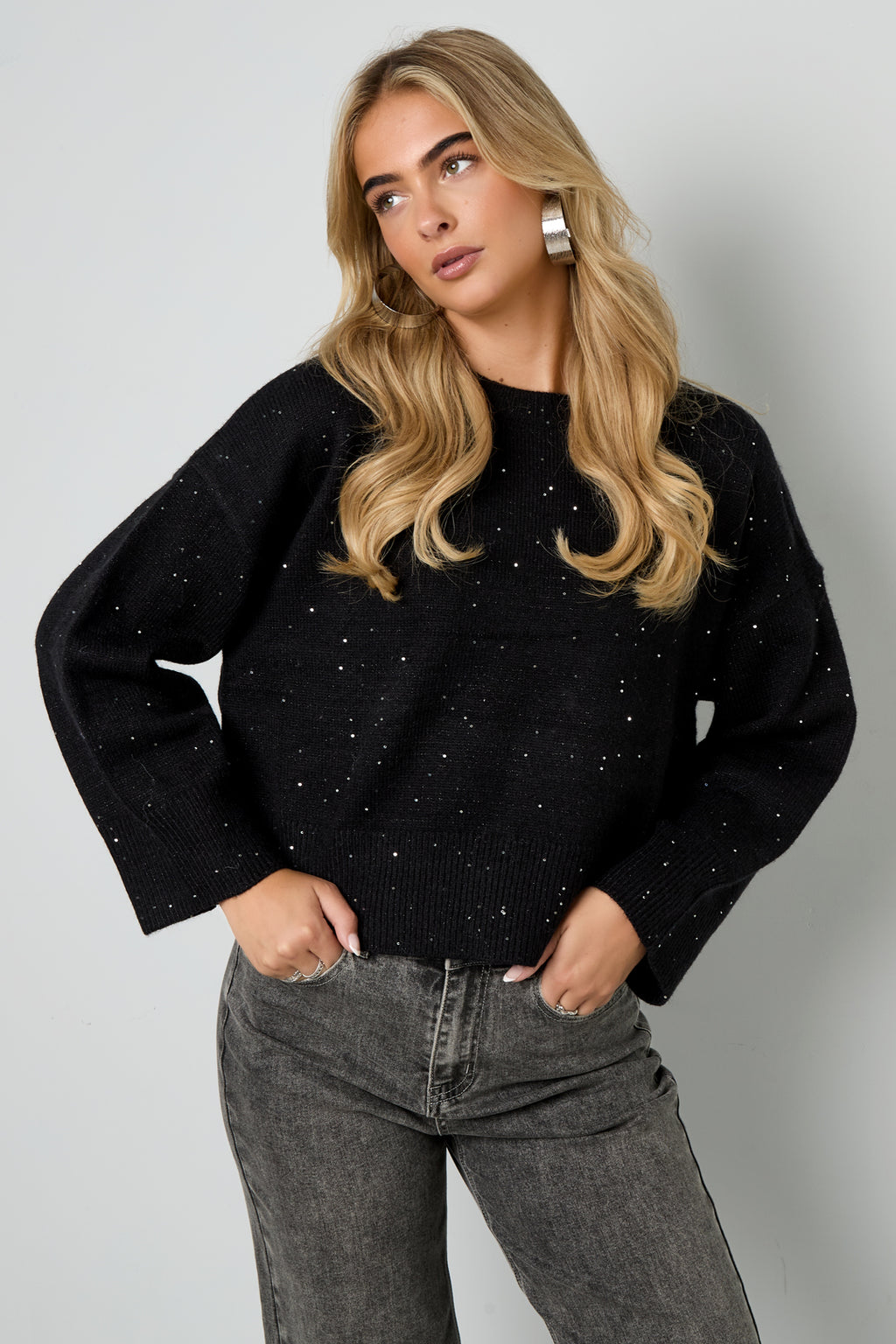 Gebreide Polyestervezel Vrouwen Truien Casual Effen Kleur Herfst/Winter